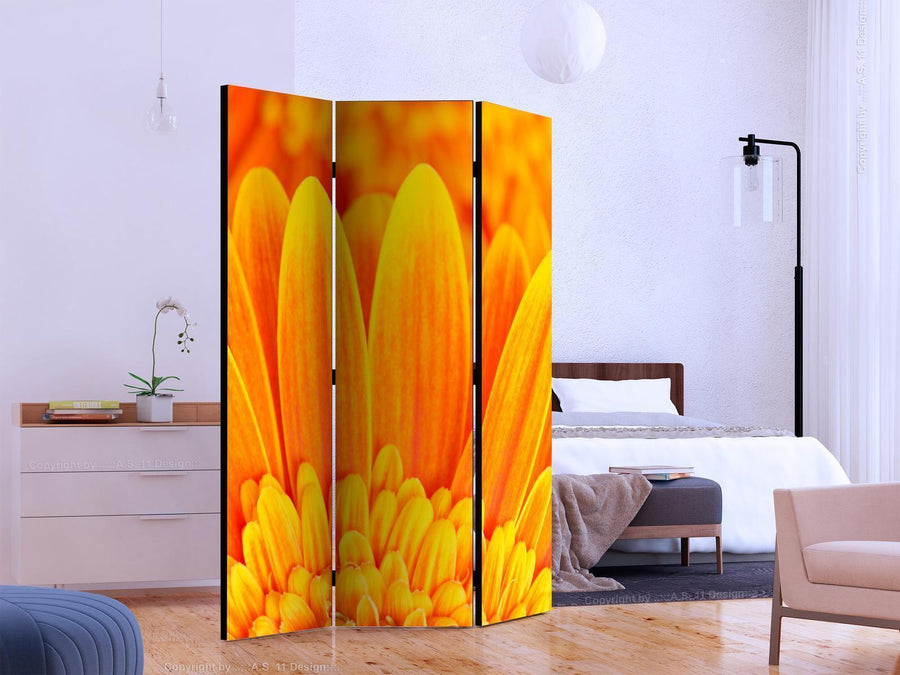 Paravent - Yellow gerbera daisies Artgeist