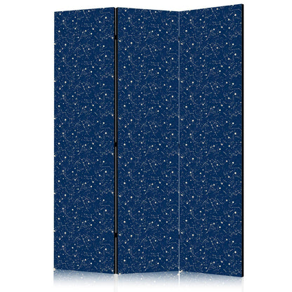 Paravent - Cosmic Inspirations - Pattern with Stars and Constellations on a Dark Background Artgeist