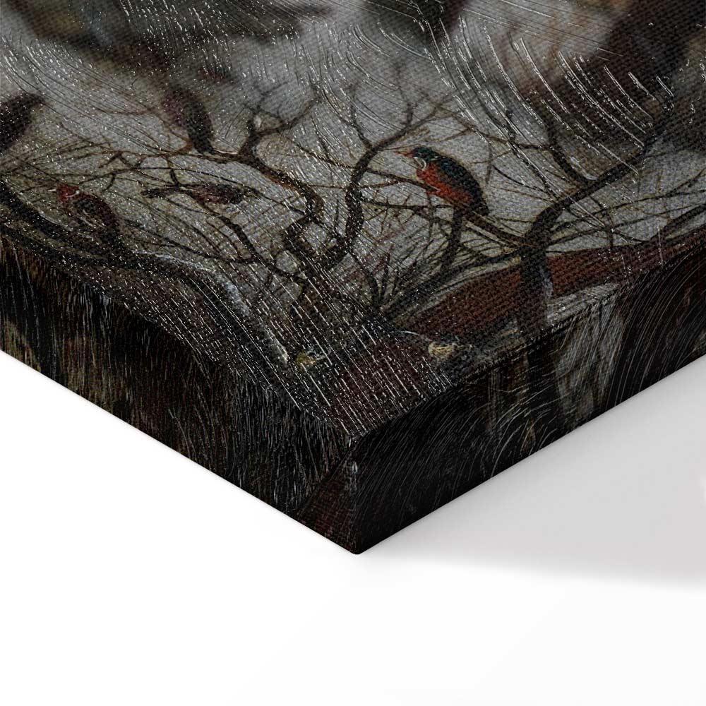 Leinwandbild - Pieter Brueghel the Younger – Winter Landscape with a Bird Trap