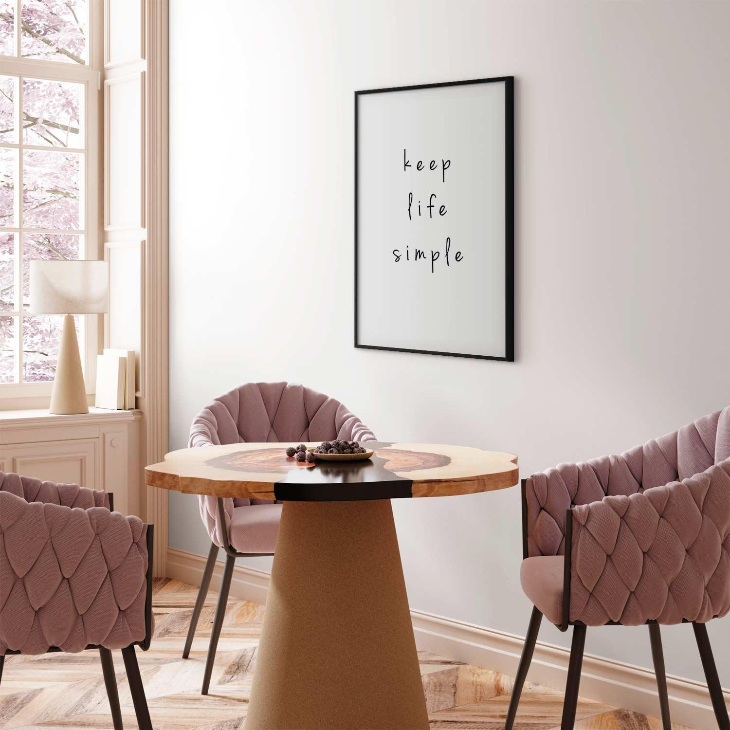 Poster - Keep Life Simple Artgeist