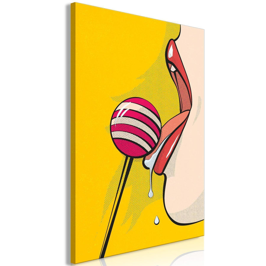 Leinwandbild - Sweet Lollipop (1 Part) Vertical Artgeist
