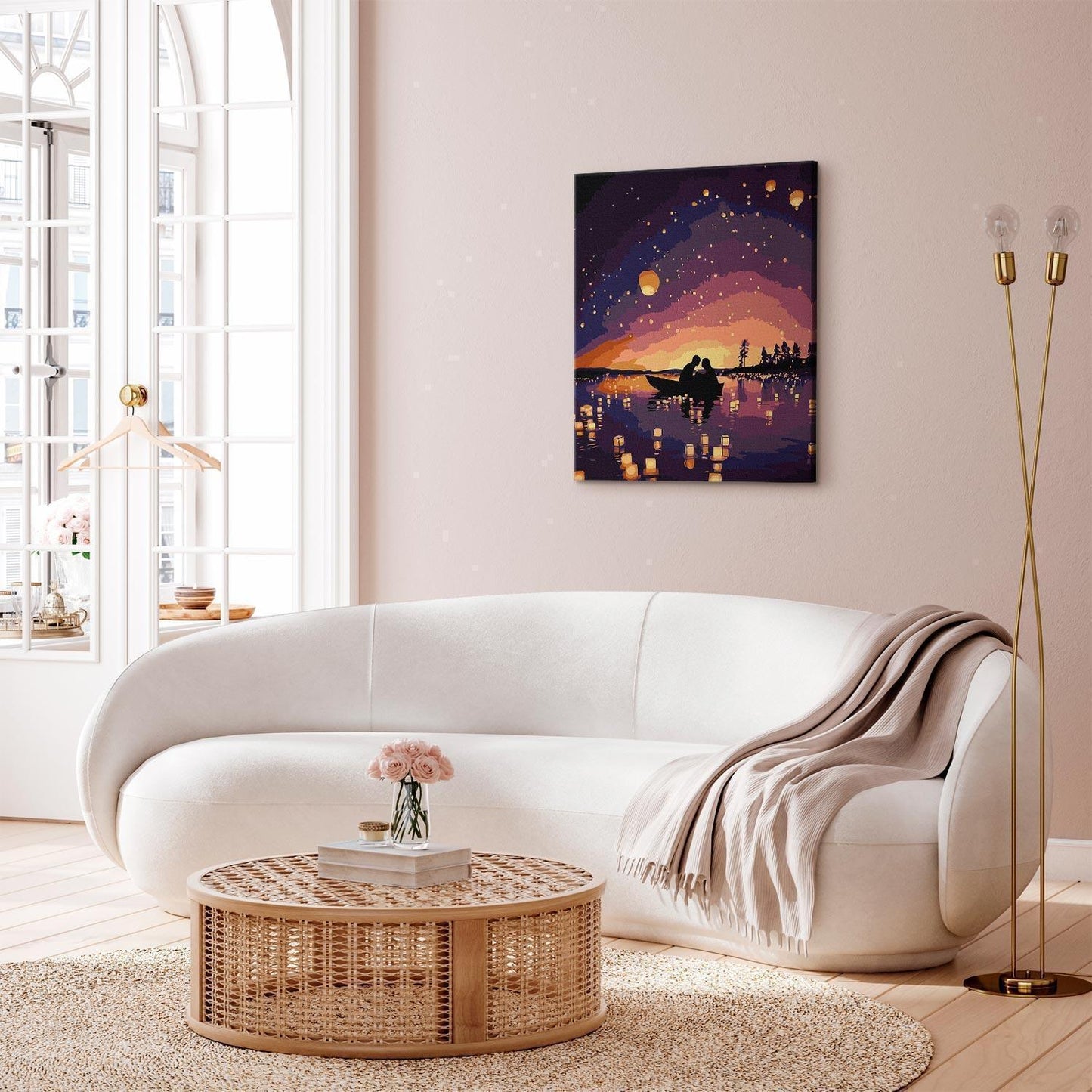 Malen nach Zahlen - A date in the light of lanterns