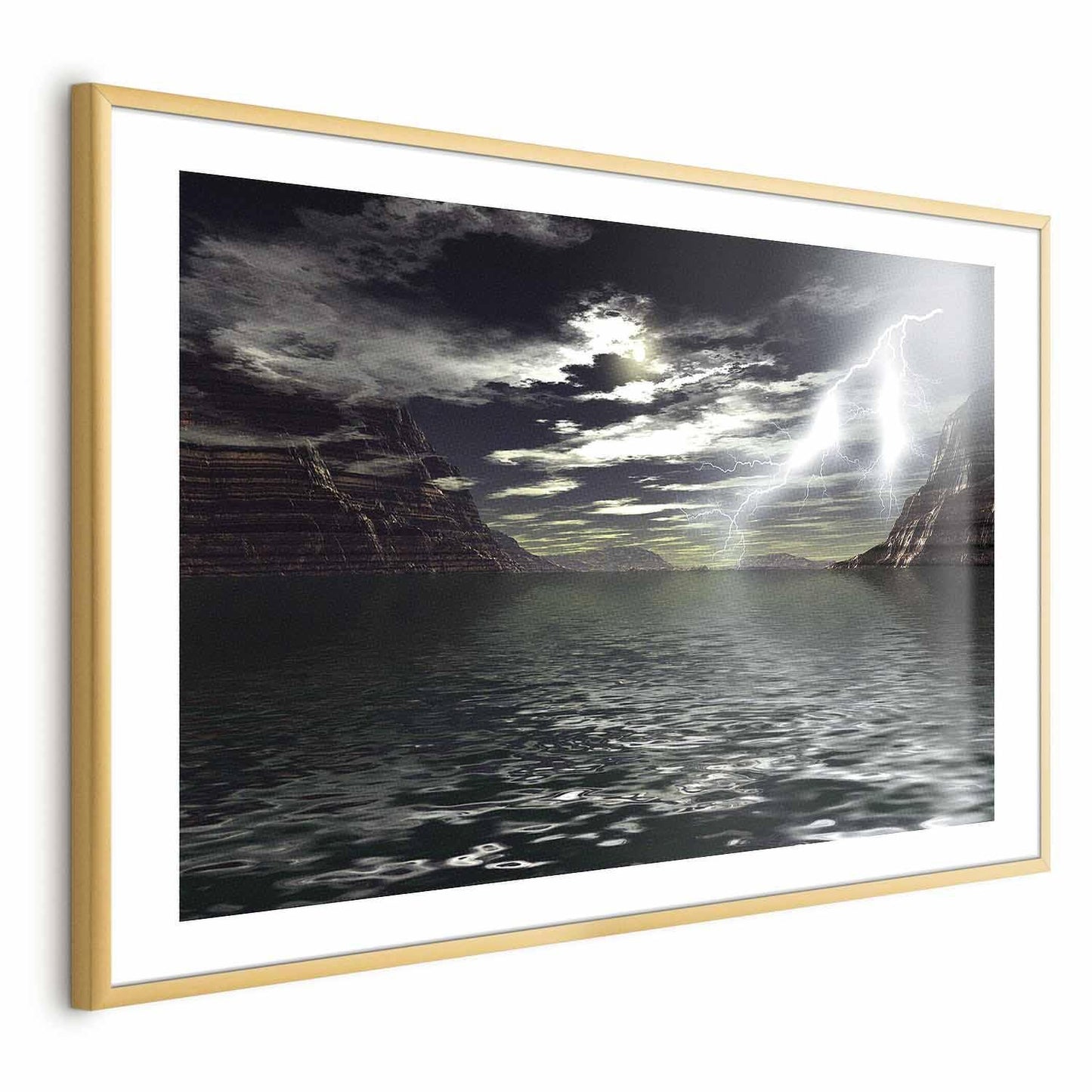 Poster - Sturm über dem See