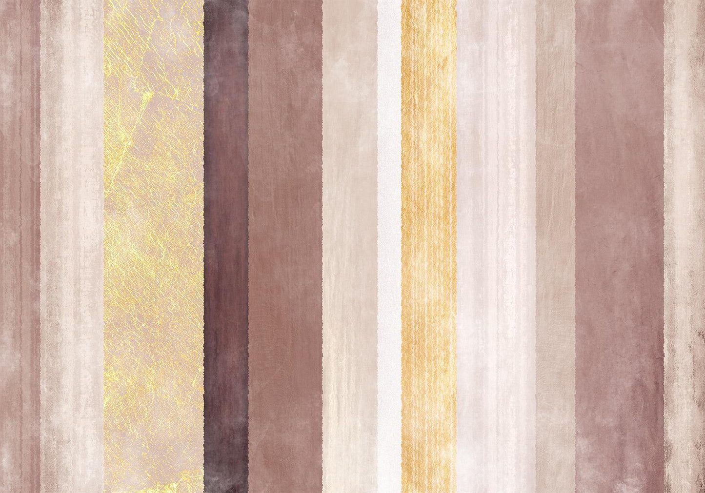 Fototapete - Striped pattern - abstract background in stripes of different colours with gold pattern Artgeist