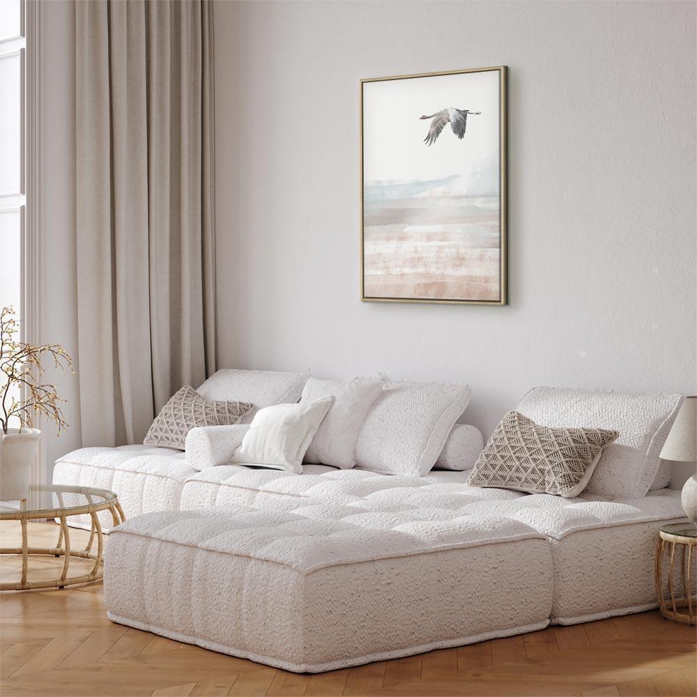 Leinwandbild - Crane's Flight (1 Part) Vertical