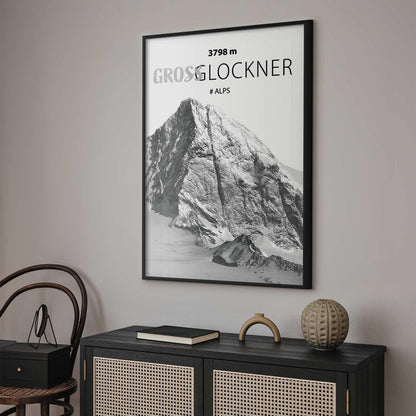 Poster - Majestic mountain peak Glosslockner mountain crown mountain landscape