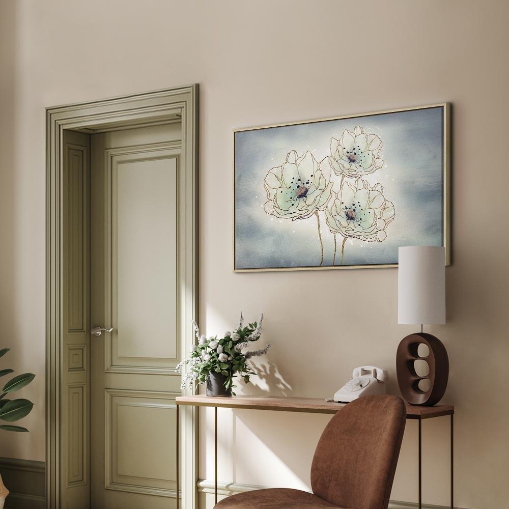 Leinwandbild - Ocean Flowers (1 Part) Wide