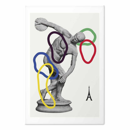 Poster - Collage Graphic - Discus Thrower - Sculpture