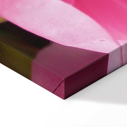 Leinwandbild - Blossom of Beauty (1-part) - Pink Peony Flower Embraced by Nature