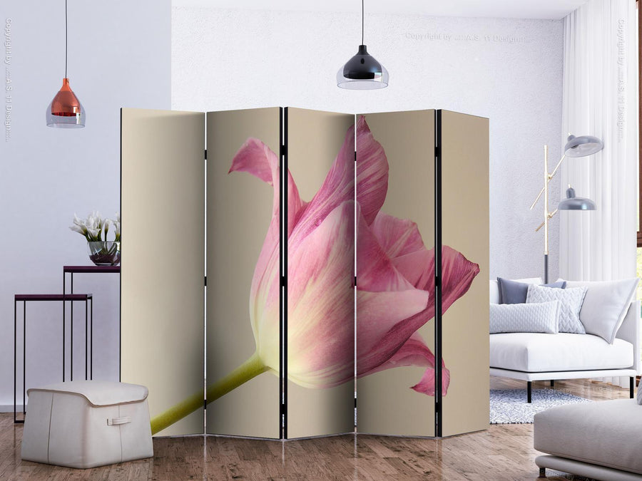 Paravent - Pink tulip II Artgeist