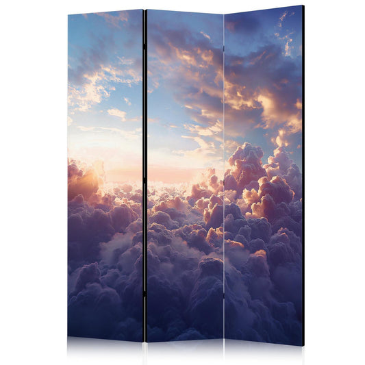 Paravent - The Sun in Hiding: The Golden Face of the Sky Over a Cloudy Sea Artgeist