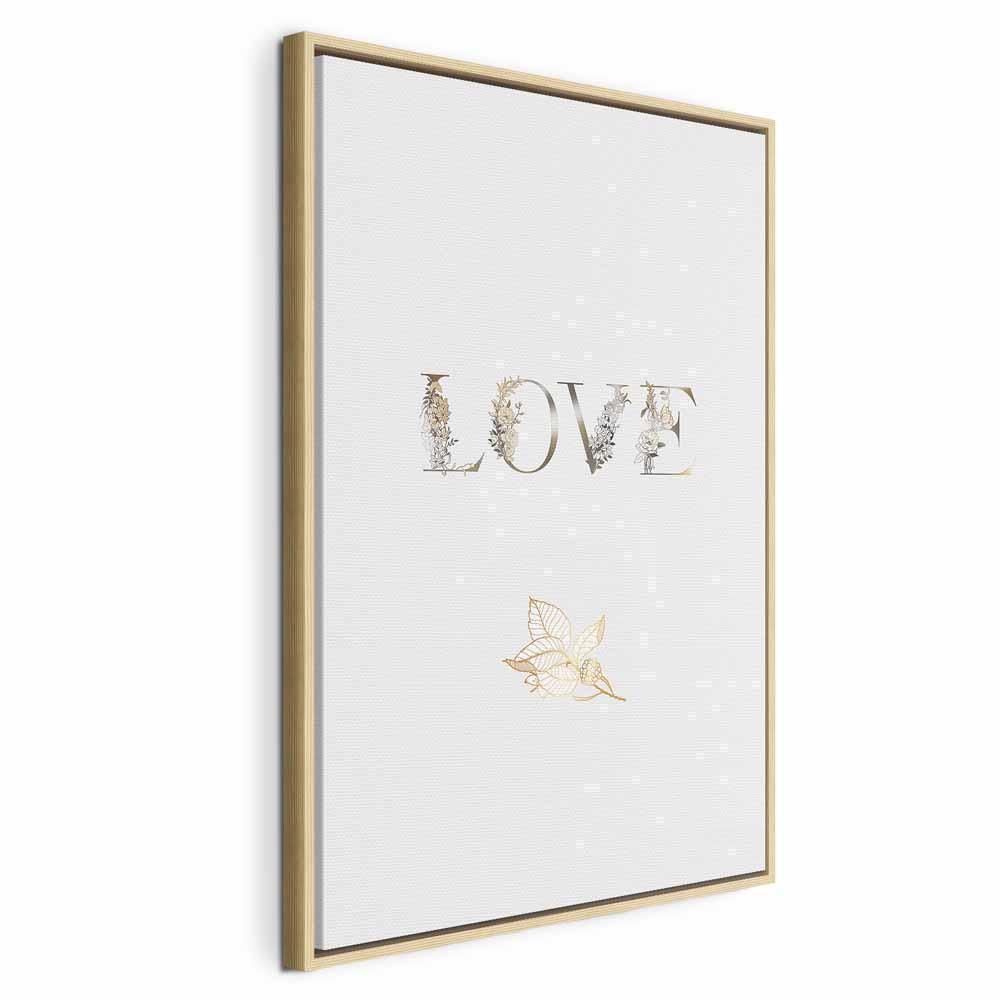 Leinwandbild - Love Is Strength (1 Part) Vertical