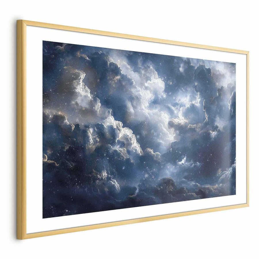 Poster - Astronomical Wonders: Clouds and Stars in Harmonious Union Artgeist