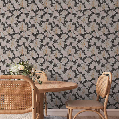 Tapete - White and beige hares