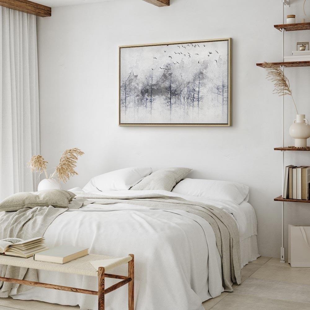 Leinwandbild - Winter Forest (1 Part) Wide