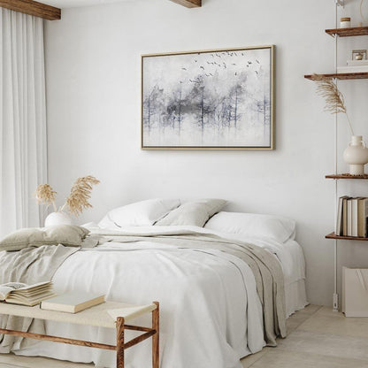 Leinwandbild - Winter Forest (1 Part) Wide