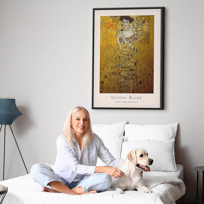 Leinwandbild - Gustav Klimt - Portrait of Adele Bloch (1 Part) Vertical