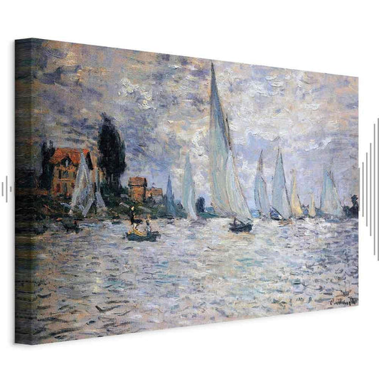 Leinwandbild - Claude Monet - Sailboats, Regatta in Argenteuil