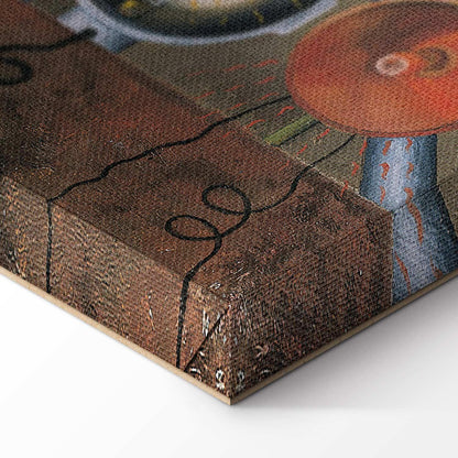 Leinwandbild - Frida Kahlo – Self-Portrait on the Borderline Between Mexico and the United States