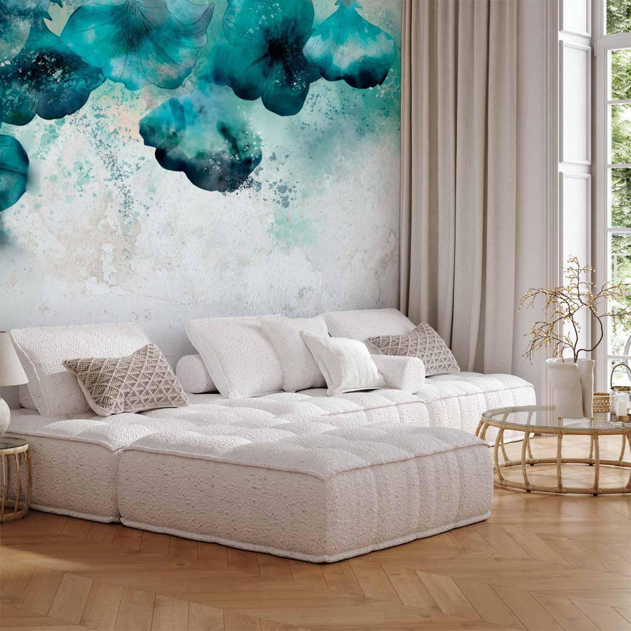 Fototapete - Blue Poppies Artgeist