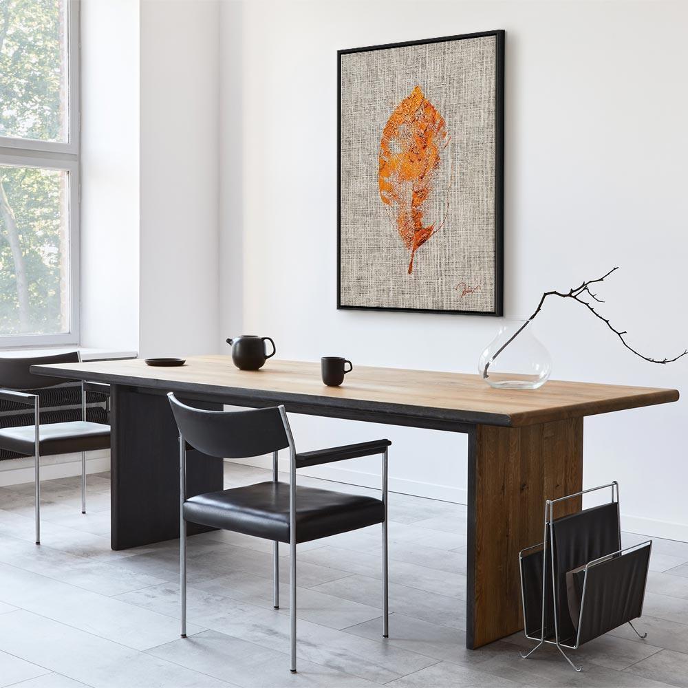 Leinwandbild - Golden Flora (1 Part) Vertical