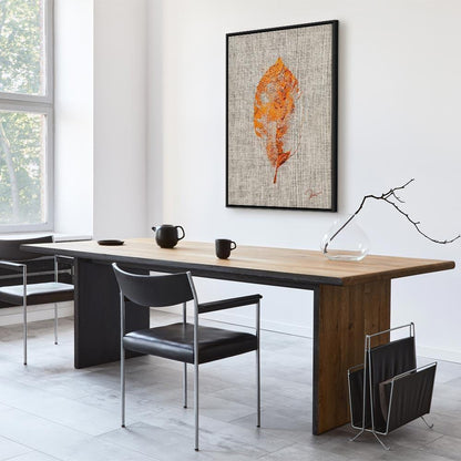 Leinwandbild - Golden Flora (1 Part) Vertical