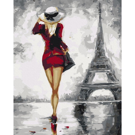 Malen nach Zahlen - Parisian Girl