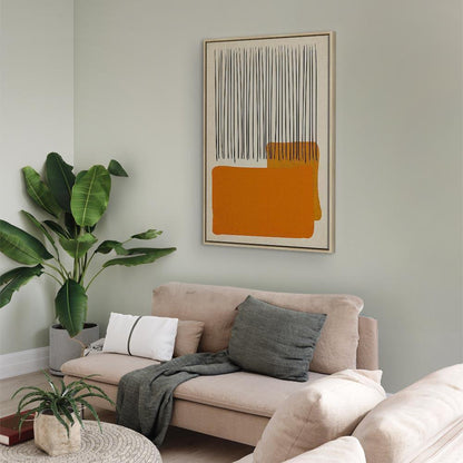 Leinwandbild - Rain on the Beach (1 Part) Vertical