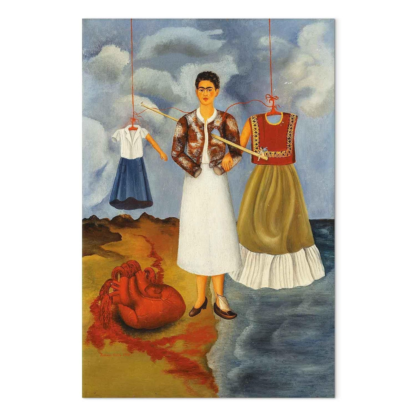 Leinwandbild - Frida Kahlo – Memory (The Heart)