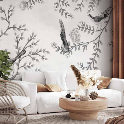 Fototapete - Birds in the Garden - Third Variant