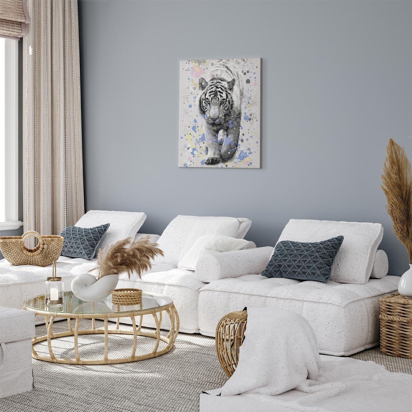 Malen nach Zahlen - White Tiger