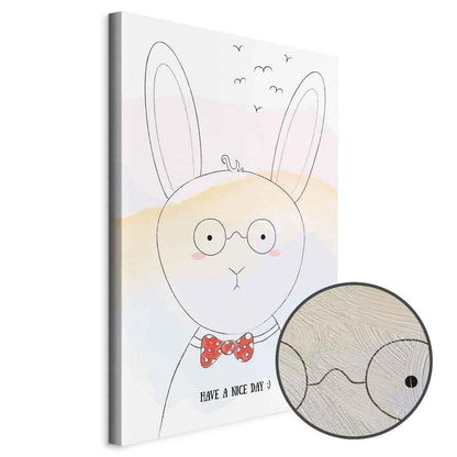 Leinwandbild - Greetings from Rabbit (1 Part) Vertical