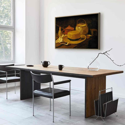 Leinwandbild - Vincent Van Gogh – Still life with yellow straw hat