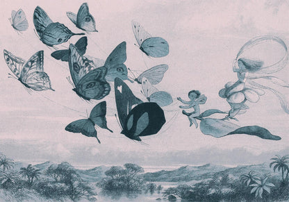 Fototapete - Butterflies and Fairy Artgeist