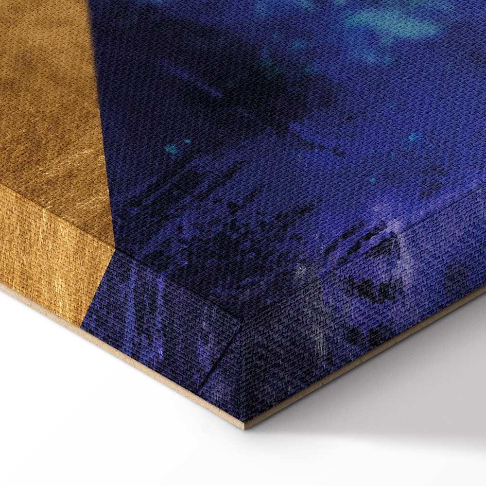 Leinwandbild - Golden Geometry (1 Part) Wide