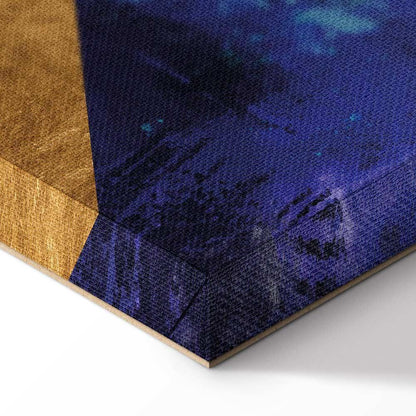 Leinwandbild - Golden Geometry (1 Part) Wide