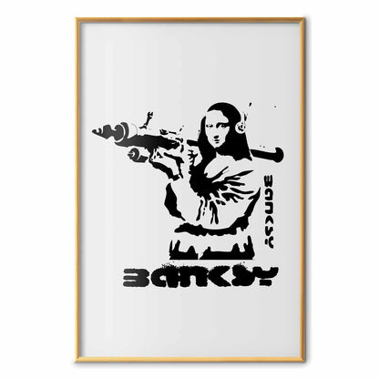 Poster - Mona Lisa with a Bazooka