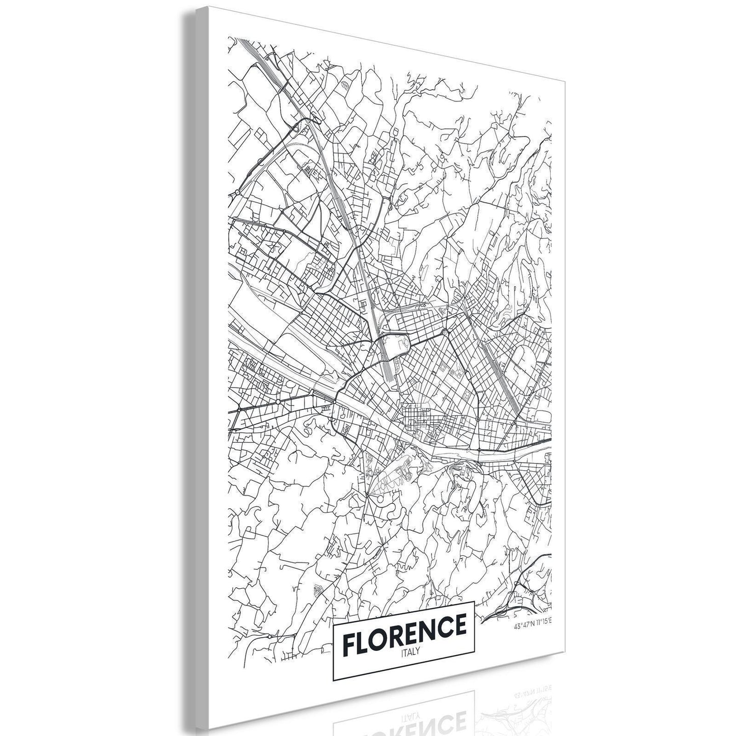 Leinwandbild - Florence Map