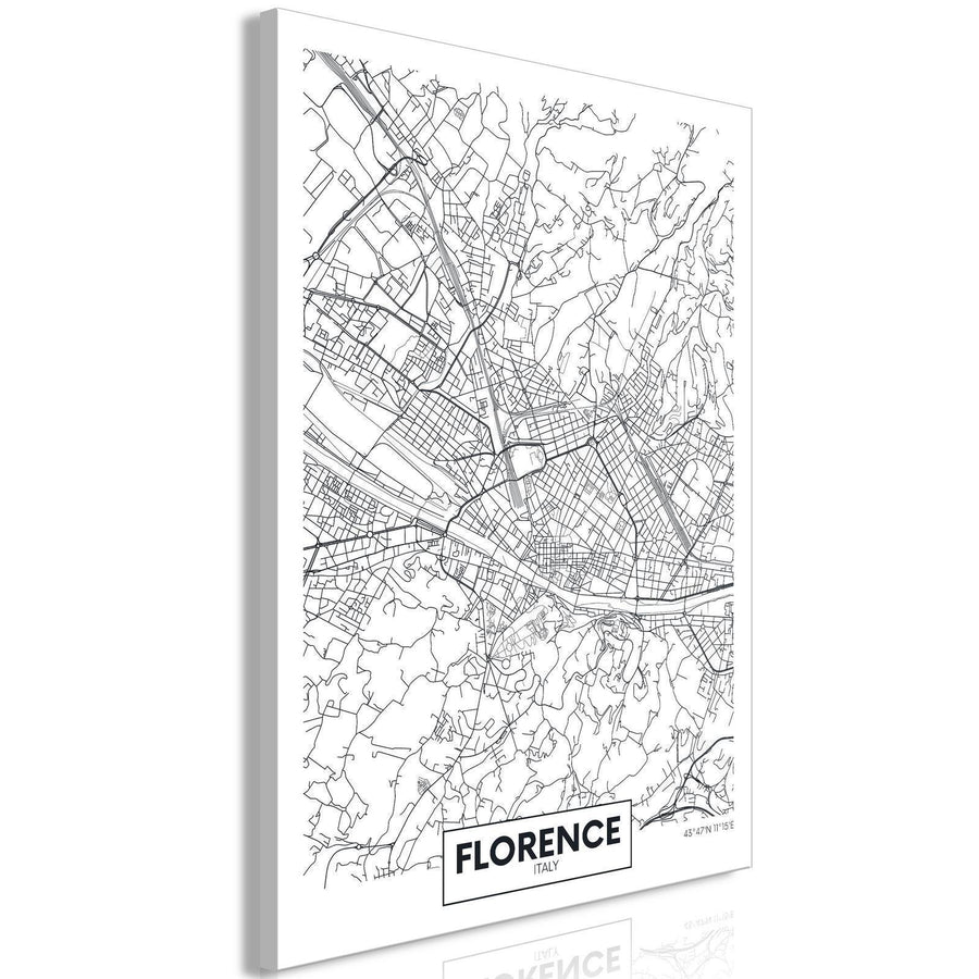 Leinwandbild - Florence Map