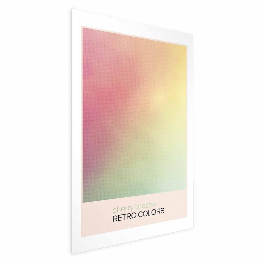 Poster - Cherry Breeze - Pastel Gradient in Soft, Retro Colors Artgeist
