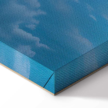 Leinwandbild - Ocean in the Air: Waving Clouds Reflecting Morning Light