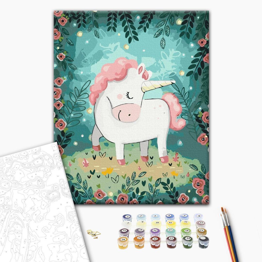 Malen nach Zahlen - Fairytale unicorn