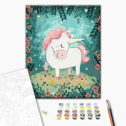 Malen nach Zahlen - Fairytale unicorn