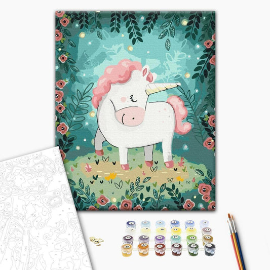 Malen nach Zahlen - Fairytale unicorn