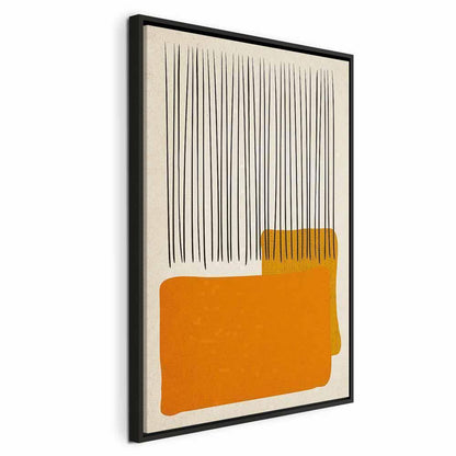 Leinwandbild - Rain on the Beach (1 Part) Vertical