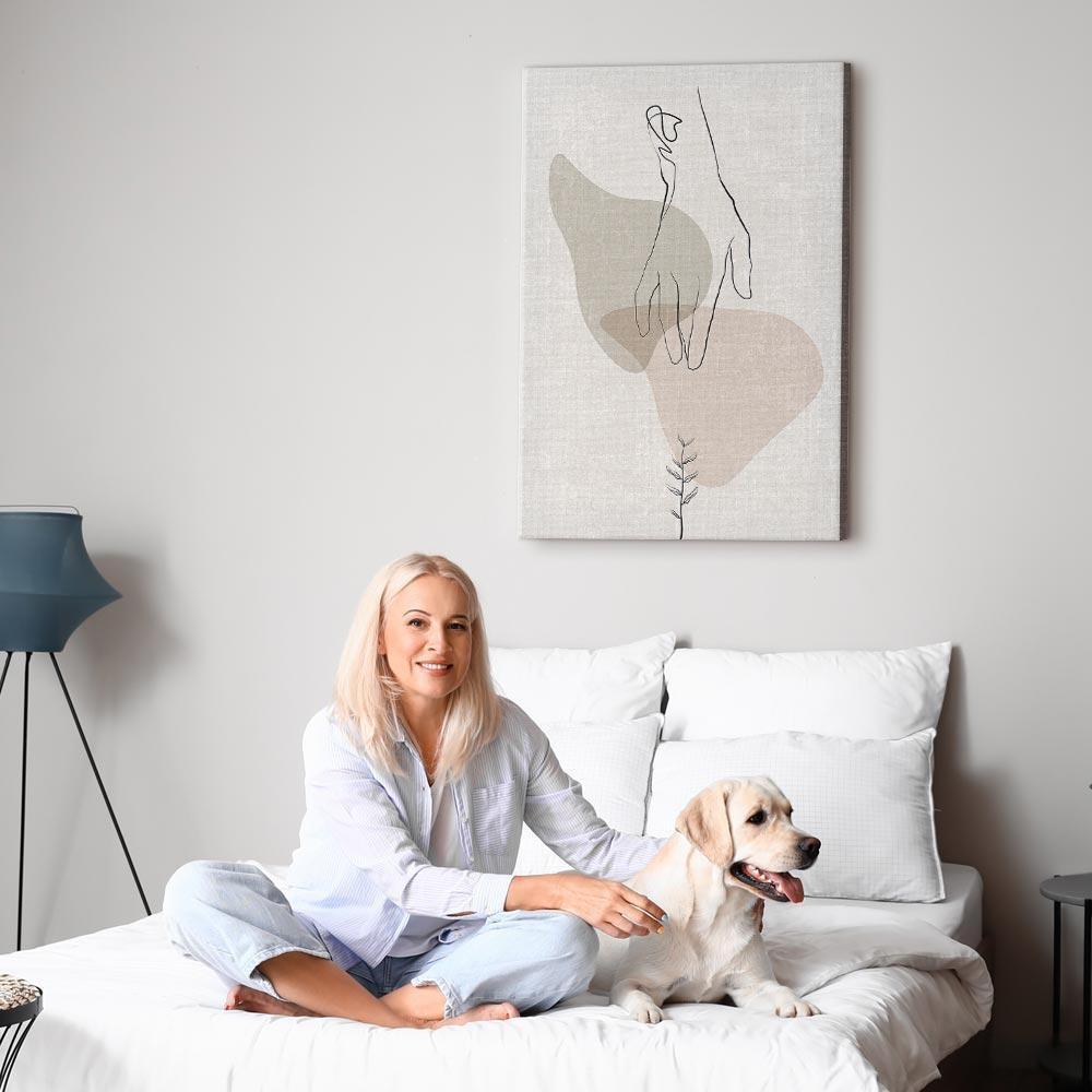 Leinwandbild - Delicate Touch (1 Part) Vertical