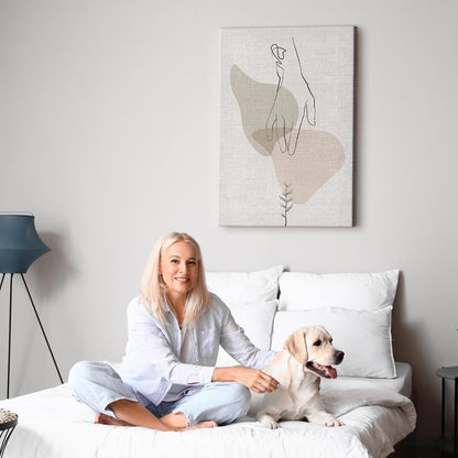 Leinwandbild - Delicate Touch (1 Part) Vertical