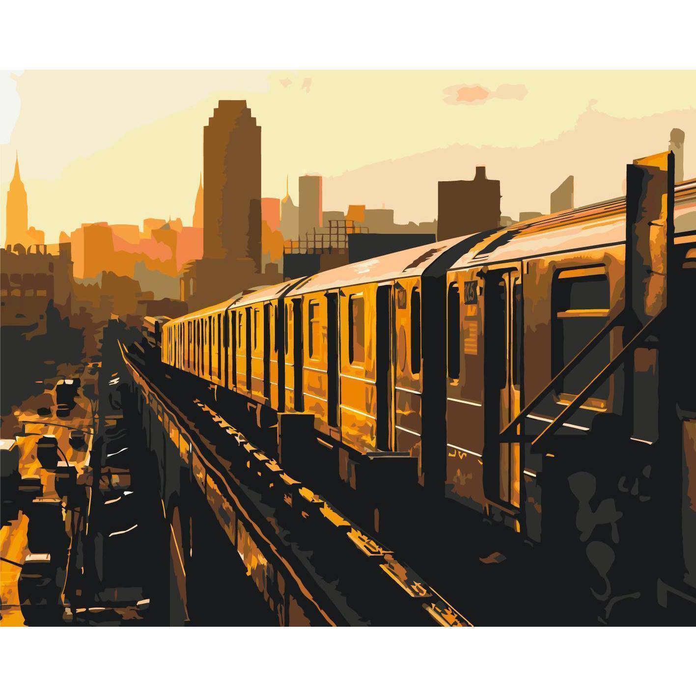 Malen nach Zahlen - New York Subway