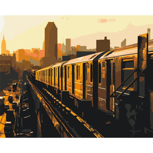 Malen nach Zahlen - New York Subway