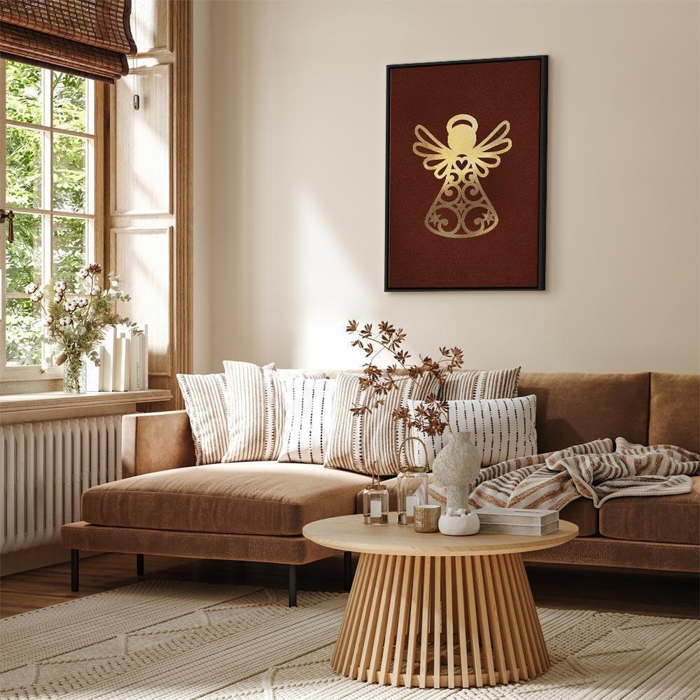 Leinwandbild - Angelic Gold (1 Part) Vertical